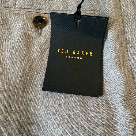 Ted Baker Men’s Wool Jerome Wool Beige Pant Size 30 - Picture 2 of 7